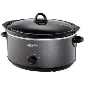 Panela Elétrica Multifuncional 7L, Aço Inoxidável com Controle de Temperatura, 110V, CROCK POT SCV700 KC, Preto Carvão