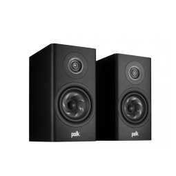 Caixas de som bookshelf Polk Audio Reserve R200 pretas para home theater estéreo 200W
