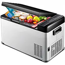 Mini Geladeira, Cooler Automotiva Elétrico Portátil 22L, 110v, DFYR, Cinza