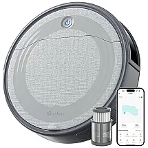 Aspirador Robô 2 em 1 com Navegação Precisa, Filtro HEPA, Sucção Forte de 4500Pa e Autonomia da Bateria 2H, 110V, Lefant M310, Cinza