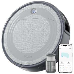 Aspirador Robô 2 em 1 com Navegação Precisa, Filtro HEPA, Sucção Forte de 4500Pa e Autonomia da Bateria 2H, 110V, Lefant M310, Cinza