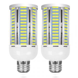 Lâmpada LED Corn 50W (2 un) Elivern, 6000 lúmens, 6000K daylight, base E26/E27, ideal para garagem, fábrica, galpão e área externa.