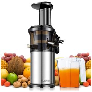 Extrator de espremedor de mastigação lenta aobosi, máquina de espremedor de prensa a frio, motor silencioso, função reversa, suco de frutas