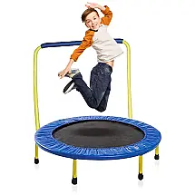 Cama Elastica Infantil Capacidade até 70 kg e Tamanho , KEWLTAX, Azul e Amarelo