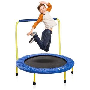 Cama Elastica Infantil Capacidade até 70 kg e Tamanho , KEWLTAX, Azul e Amarelo