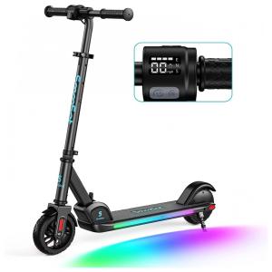 E9 PRO Patinete Elétrico Scooter 16 kmh, para até 60 kg e Maiores de 8 Anos, SMOOSAT, Preto