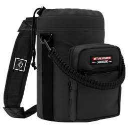 Bolsa Térmica para Garrafa 3L com Alça para Transporte e Bolsos, Garrafa não incluída, NATURE PIONEOR, Preto