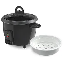 Panela de Arroz Elétrica até 3 xícaras não Cozidas, 110V 300W, Mishcdea, Preta