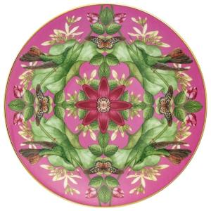 Prato Coupé de 20 cm, Elegância e Praticidade em Sua Mesa com Formato Redondo e Material de Porcelana Fina de Osso, Wedgwood, Rosa