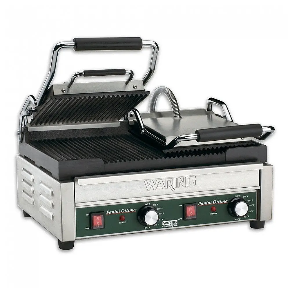 Waring WPG300T Prensa Panini Ottimo Placas Raiadas Superior/Inferior 240V - 43x23 cm