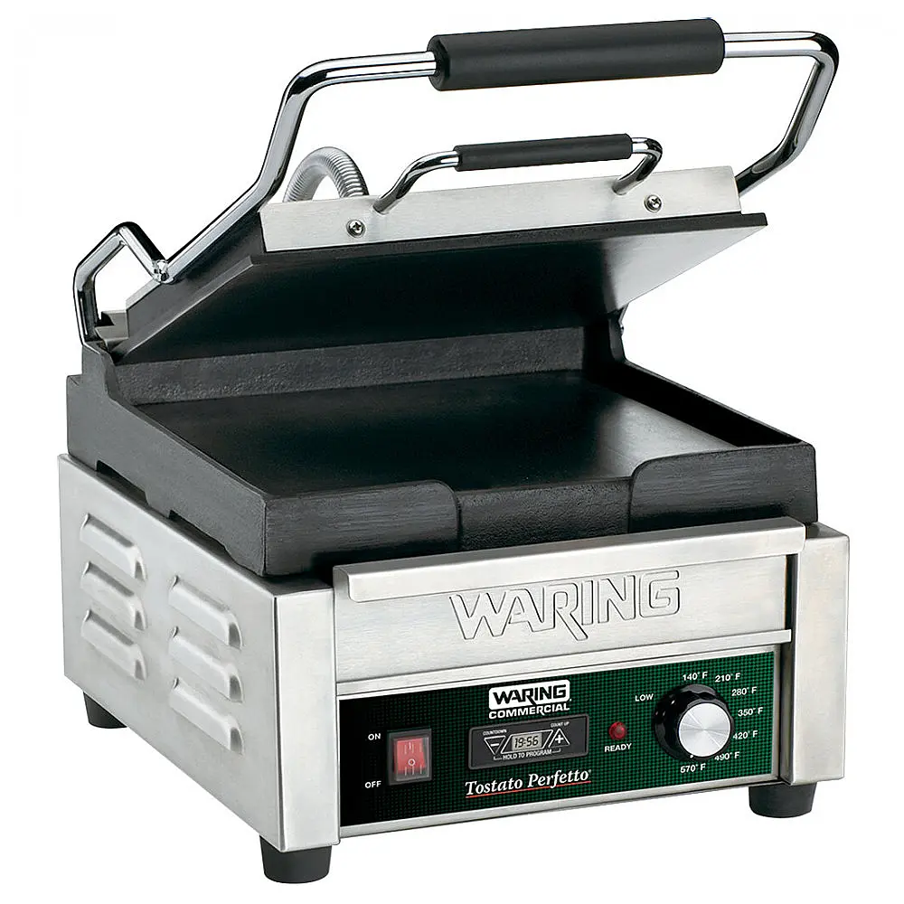 Waring WFG150T Grelha Panini Smooth Top & Bottom 110V 1800W 25x23 cm — foto 2