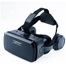 Óculos Realidade Virtual Fone de Ouvido VR Vidros 3D com 120 FOV Anti Luz, VR EMPIRE, Preto