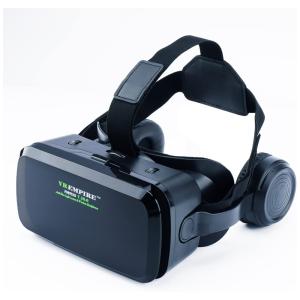 Óculos Realidade Virtual Fone de Ouvido VR Vidros 3D com 120 FOV Anti Luz, VR EMPIRE, Preto
