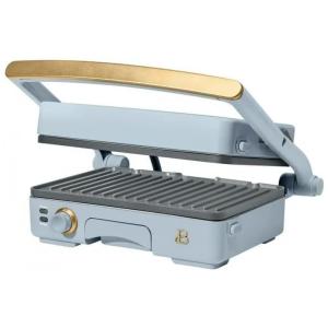 Grill elétrico e prensa para panini Beautiful azul cornflower 1200W chapas antiaderentes 26 x 17,8 cm controle de temperatura 19392, 220V