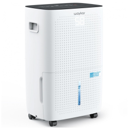 Desumidificador para Grandes Ambientes 7.5L até 650 m2 com Painel Digital e Mangueira de Drenagem, 110V, Waykar, Branco