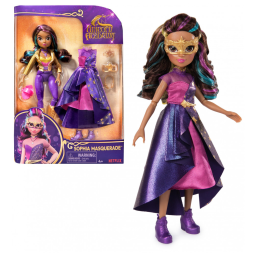 Boneca Sophia no Baile de Máscaras de 24 cm com 9 Acessórios de Moda e Cabelo com Listras de Arco-Íris para Crianças de 4 Anos ou Mais