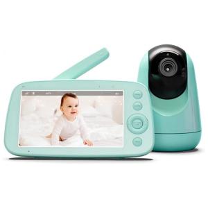 Babá Eletrônica CZMTA com Câmera e Monitor 720p Recarregável, Visão Noturna, Verde