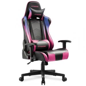 GTRACING Gaming Chair Racing Office Computer Ergonomic Video Game Chair Backrest and Seat Height Adjustable Swivel Recliner with Headrest