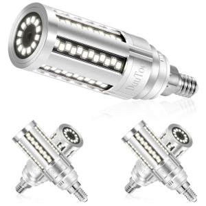 DuuToo Lâmpada LED 120W 1500 Lumens 5000K Branca com Base E12, 4 Unidades