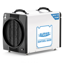 Desumidificador Industrial com Bomba e Mangueira de Drenagem, Cobre 241 m2, ALORAIR, Branco