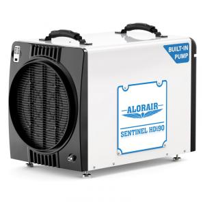 Desumidificador Industrial com Bomba e Mangueira de Drenagem, Cobre 241 m2, ALORAIR, Branco