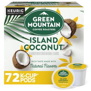 Cápsulas de Café TorraLeve sabor Coco da Ilha, 72u, Keuring Kcup, GREEN MOUNTAIN COFFEE ROASTERS 5000194658, Marrom