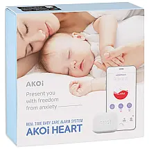 Sensor de Monitoramento do Bebê para Respiração, Fralda e Capotamento, AKOi, Branco