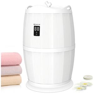 Aquecedor de Toalha Elétrico 23L com 4 Configurações de Temporizador, 110V, Keenray CL25B, Branco