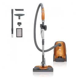 Aspirador de Pó Canister Kenmore 81214 200 Series Pet Friendly Leve e Eficiente com Filtro HEPA e Sistema de 2 Motores - Laranja