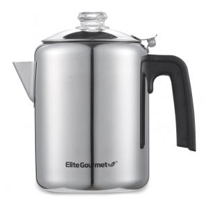 Cafeteira 8 xícaras em Aço Inoxidável, 110V, Elite Gourmet EC008, Prata