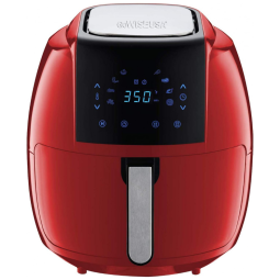 Fritadeira Elétrica AirFryer 7L com Painel Digital e Livro de Receitas, 110V, GOWISE USA GW22945, Preto
