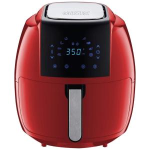 Fritadeira Elétrica AirFryer 7L com Painel Digital e Livro de Receitas, 110V, GOWISE USA GW22945, Preto