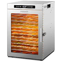 Desidratador Alimentos Cercker Prateado 14 Bandejas Aço Inox 1200W 120V