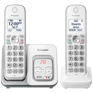 Telefone sem Fio DECT 6.0 com 2Aparelhos, PANASONIC KX TGD532W, Branco