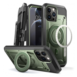 Capa para Iphone 13 Pro Max com Protetor de Tela Embutido, SUPCASE, Verde