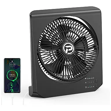 Ventilador de Mesa Recarregável de