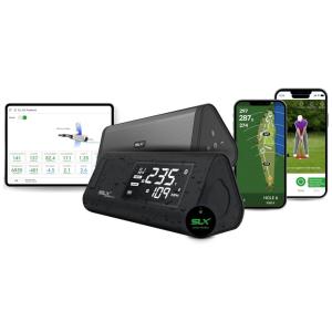 Monitor de Lançamento de Golf Portátil via Bluetooth com Alto-Falante Magnético HD, Velocidade da Bola, Velocidade do Taco