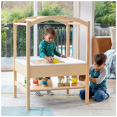 Mesa sensorial Guidecraft em madeira