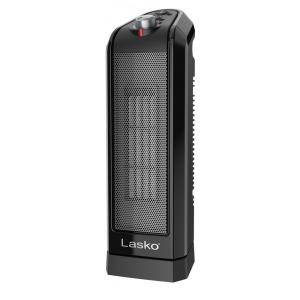 Aquecedor Elétrico Cerâmico Oscilante com Termostato e 3 Velocidades, 110V 1500W, Lasko CT16450, Preto