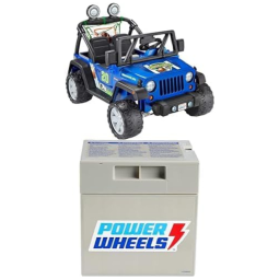 Carro Infantil Elétrico a Bateria 12V com 2 Assentos e Sons, POWER WHEELS, Azul
