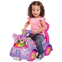 Carrinho sem Pedais Interativo com 5 Músicas para Crianças de 1 Ano ou Mais, Fisher Price, Rosa