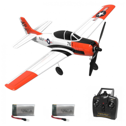 Avião de Controle Remoto para Crianças e Adultos, DIAMONDDYNAMICS Beginners, Branco e Laranja