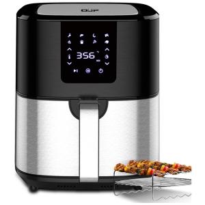 Fritadeira Elétrica AirFryer, Capacidade 6L, 8 Predefinições, 1500W, 110v, OJF, Preto