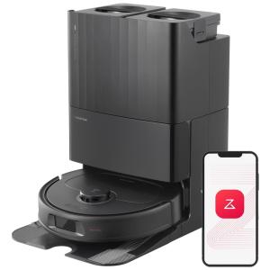 Aspirador Robô e Esfregão Roborock Qrevo Plus com Design FlexiArm, Auto Limpeza, Esfregão de Borda, Tecnologia de Evitação de Obstáculos