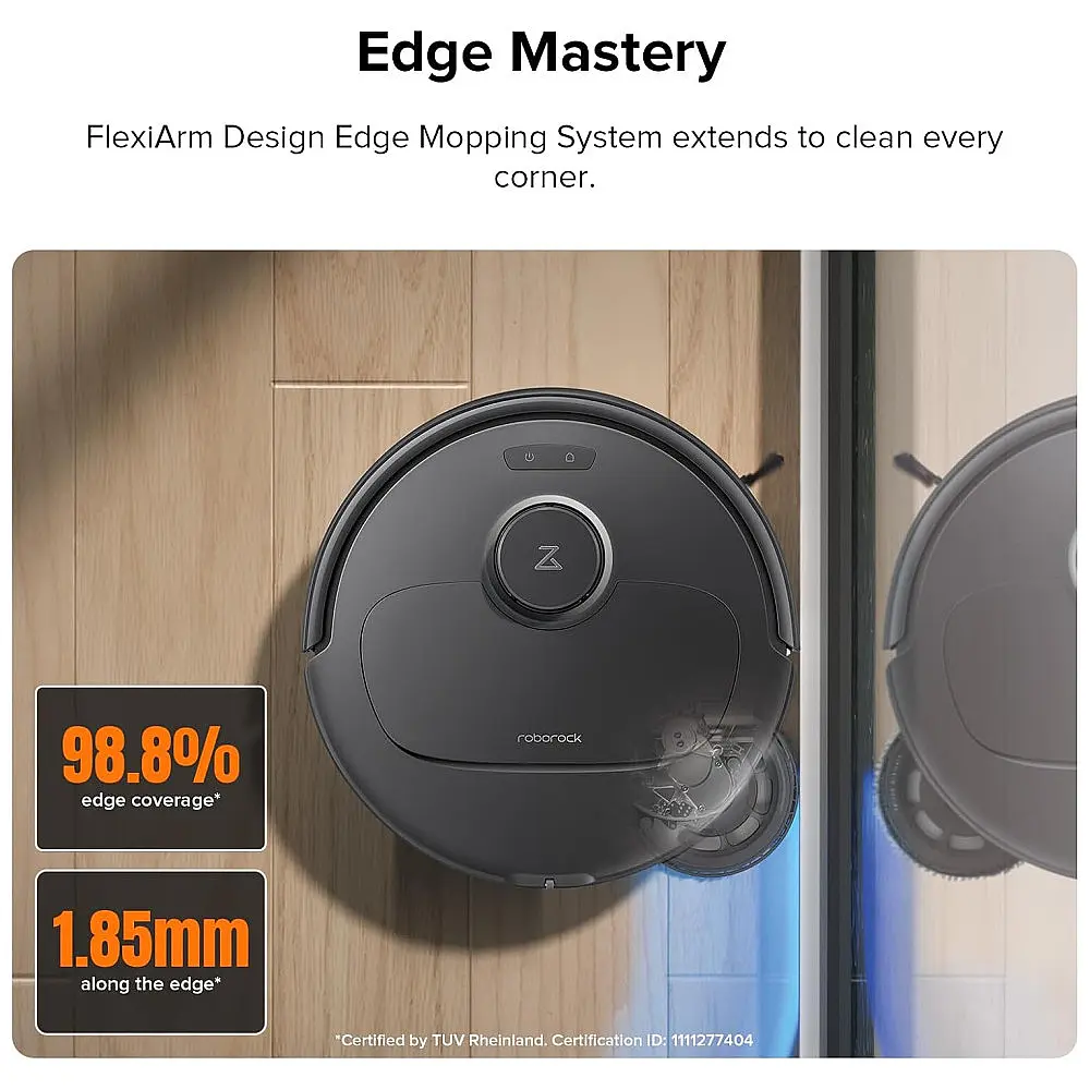 Aspirador Robô e Esfregão Roborock Qrevo Plus com Design FlexiArm, Auto Limpeza, Esfregão de Borda, Tecnologia de Evitação de Obstáculos — foto 2