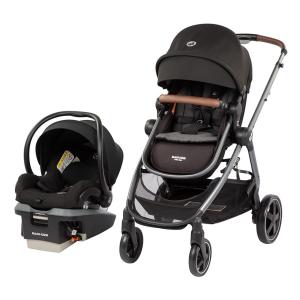 Carrinho de Bebê com Cadeira para Carro 5 em 1 Maxi Cosi Zelia Max, Preto