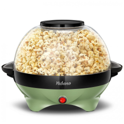 Máquina de Pipoca Yabano, Popper de Pipoca de 6 litros, Placa Antiaderente, Agitação Elétrica com Tecnologia QuickHeat, Alças de Toque Frio