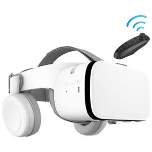 Óculos VR Realidade Virtual 3D com Fone de Ouvido e Controle, AYANGRISE, Branco
