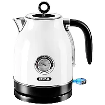 Chaleira Elétrica 1.7L com Desligamento Automático e Termômetro, 110V 1500W, Kendal, Branca