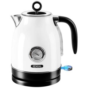 Chaleira Elétrica 1.7L com Desligamento Automático e Termômetro, 110V 1500W, Kendal, Branca